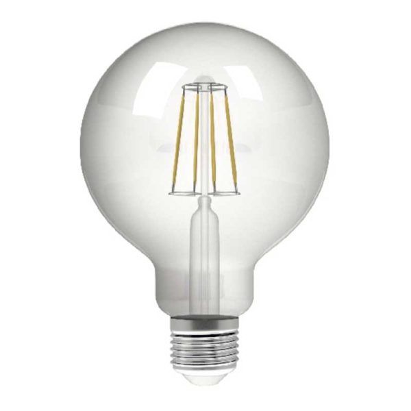 Lámpara globo Led G95 vintage Transparente E27 8W 850LM