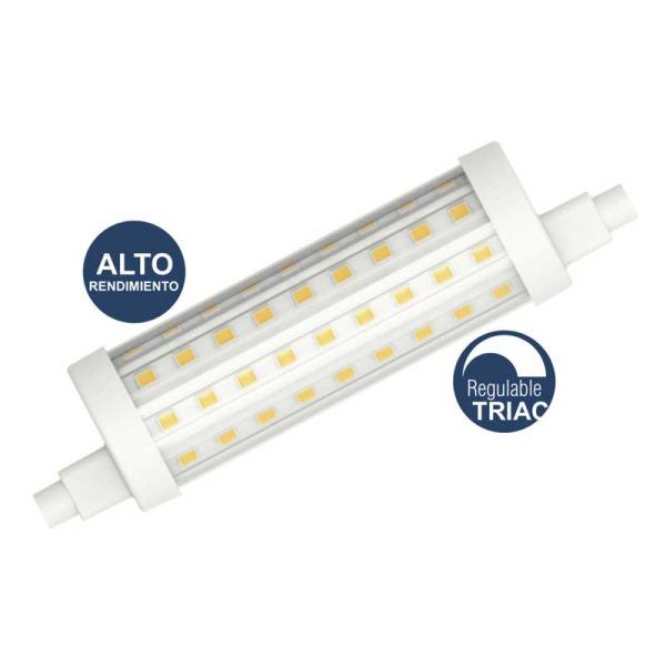 Lámpara Led lineal R7S regulable 14W 118MM 360º 2000LM