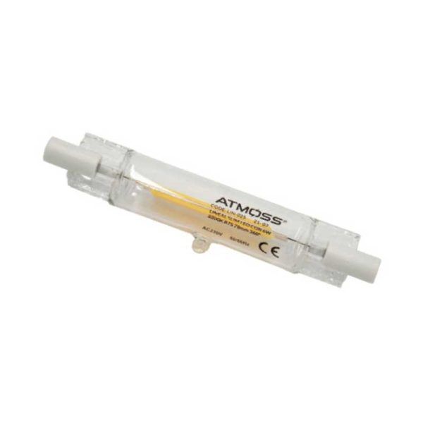 Lámpara Led lineal slim R7S 78MM 6W COB 360º 500LM