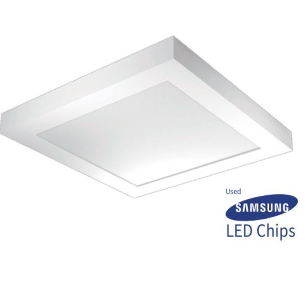 Downlight Led cuadrado superficie blanco 6W 120º 120x120x35MM CHIP SAMSUNG