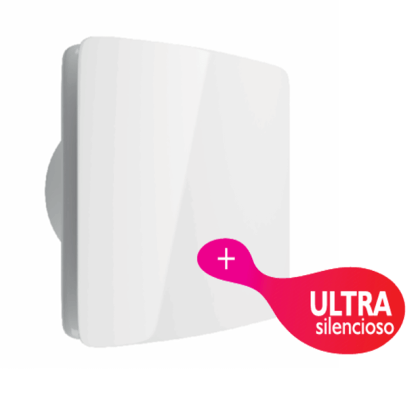 Extractor de baño VACUUM V-5 Ø102MM anti-retorno olores con TEMPORIZADOR 1-30 MINUTOS