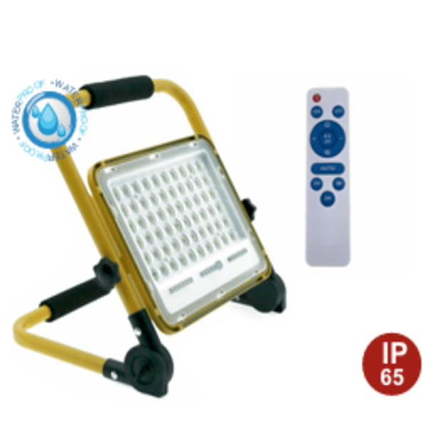 Proyector IP65 PORTATIL para obra 30W 120º 2700LM
