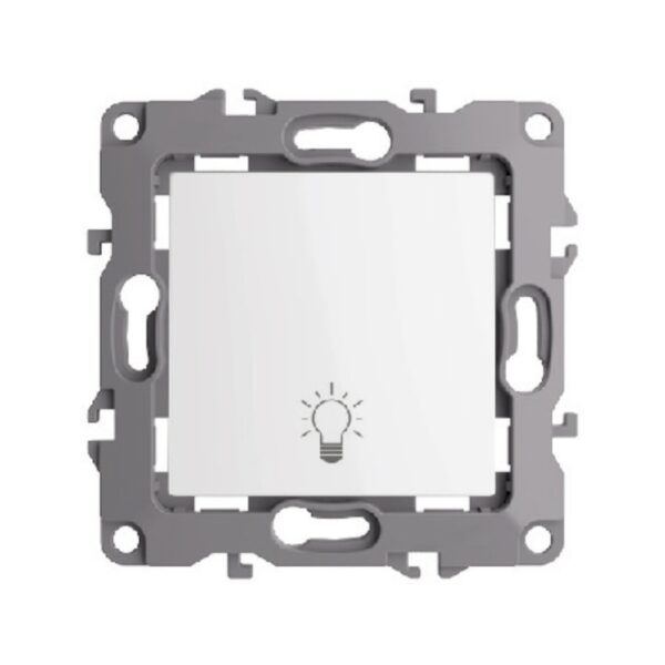 PULSADOR C/SIMBOLO LUZ /BLANCO S20