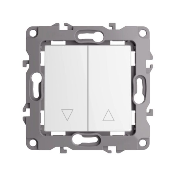 PULSADOR DOBLE P/PERSIANA/BLANCO S20