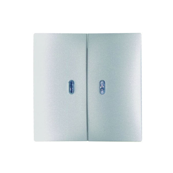 TECLA DOBLE ALUMINIO LUMIN. S30 (506-523)