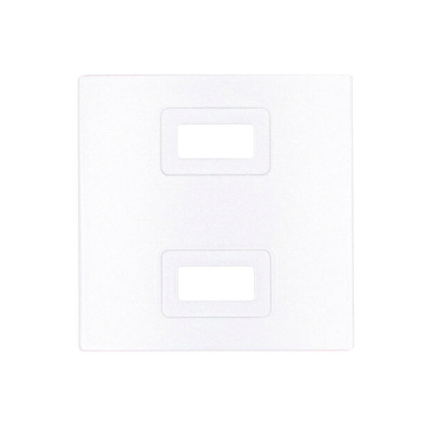 TAPA BASE USB DOBLE/BLANCO S30