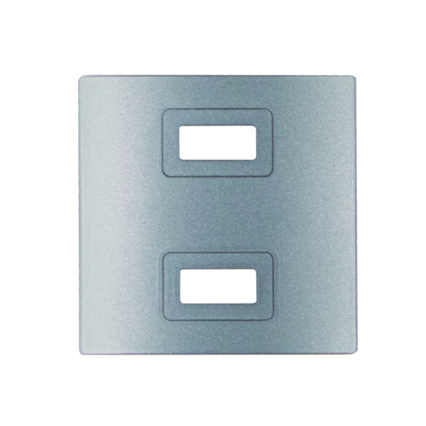 TAPA BASE USB DOBLE/ALUMINIO S30