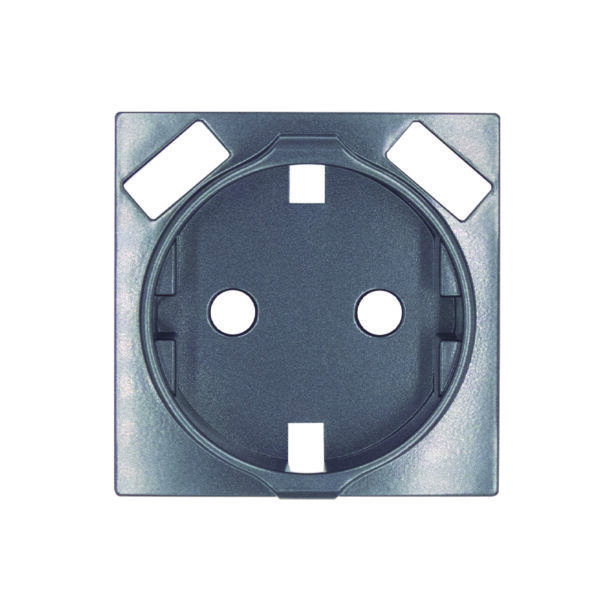 TAPA BASE CORRIENTE 16A +2USB /ANTRACITA S30