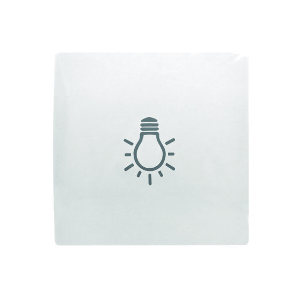 TECLA PULSADOR CON SIMBOLO LUZ /BLANCO S30