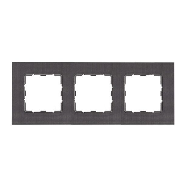 MARCO ALUMINIO 3 ELEM. NEGRO BRUSHED S30