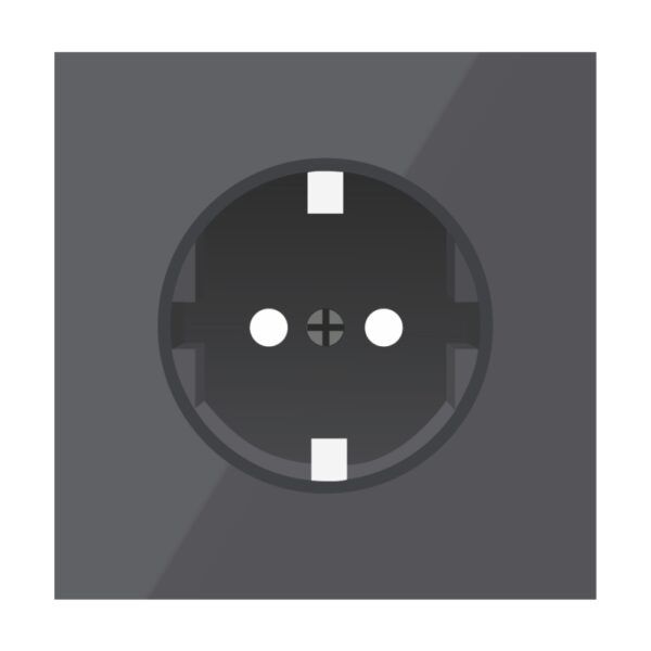 TAPA BASE CORRIENTE 16A /NEGRO S40 ART