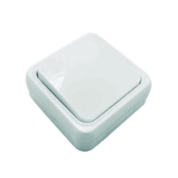 CONMUTADOR SUPERFICIE BLANCO 65*65