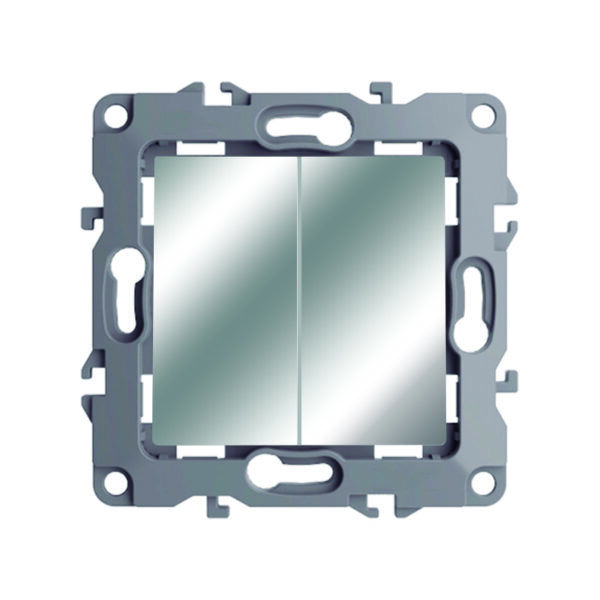 INTERRUPTOR DOBLE/ALUMINIO S20