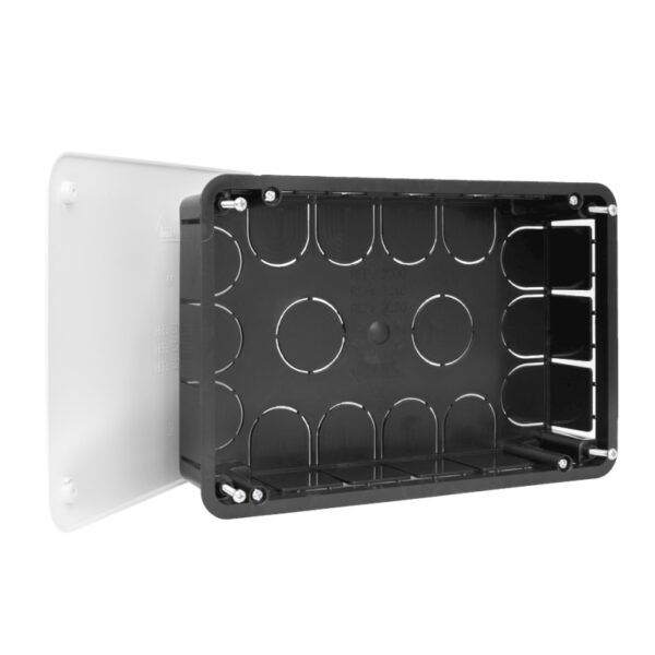 Caja de registro y empalme de empotrar para tabique hueco 200x130 con tornillos