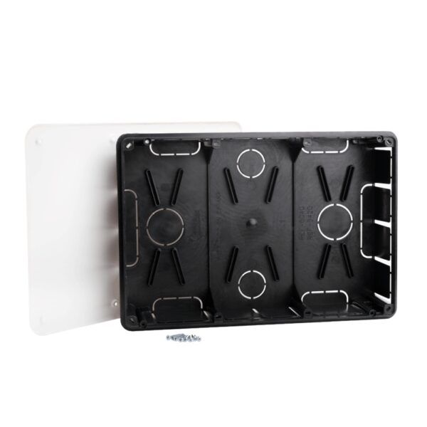 Caja de registro y empalme de empotrar 300x200 con tornillos