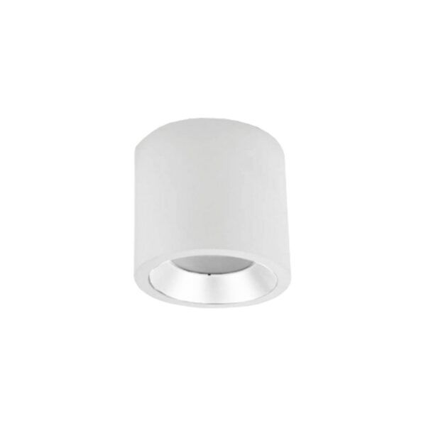 Foco fijo redondo GU10 SMALL superficie blanco texturizado Ø60x80MM