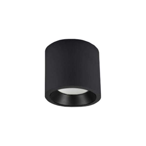 Foco fijo redondo GU10 SMALL superficie negro texturizado Ø60x80MM