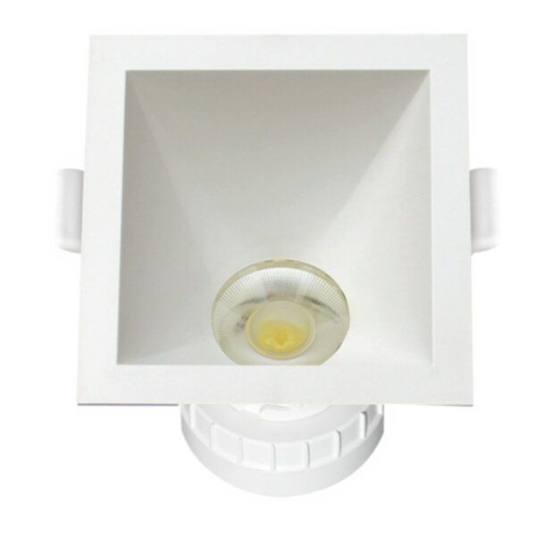 DOWNLIGHT MINI 8W CUADR.PROF.ASIMET.60ºBLANCO CCT