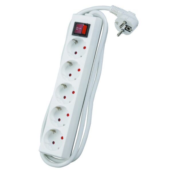 BASE SCHUKO 5 TOMAS C/CABLE 3MTR INTERRUPTOR