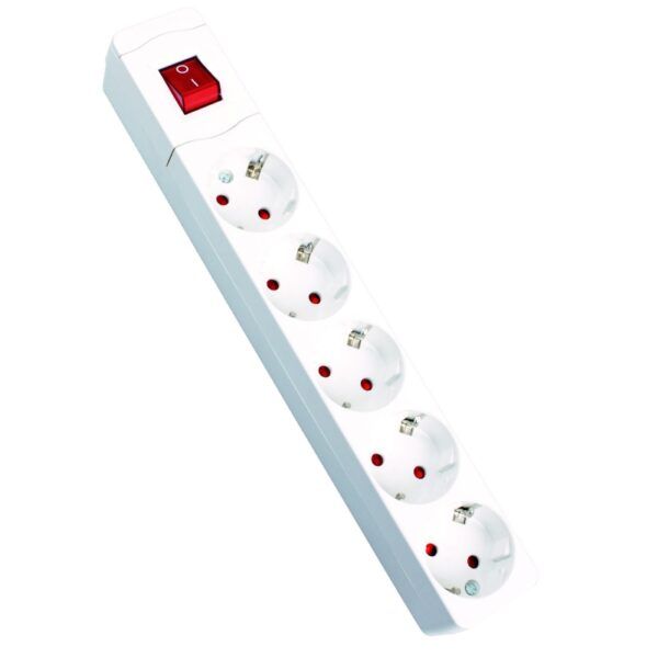 BASE SCHUKO 5 TOMAS S/CABLE CON INTERRUPTOR