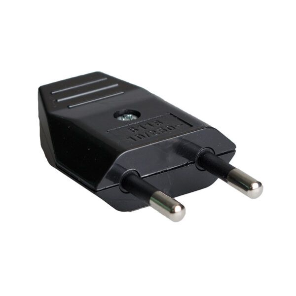 CLAVIJA BIPOLAR 10A 250V NEGRA
