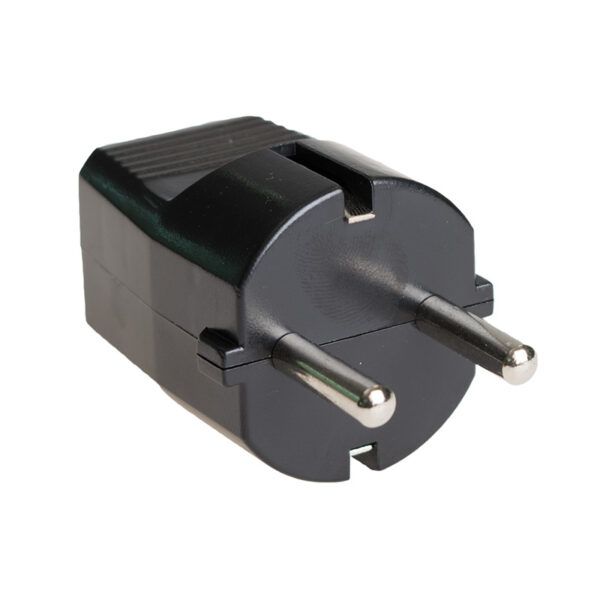 CLAVIJA BIPOLAR TT/LATERAL 10/16A 250V NEGRA