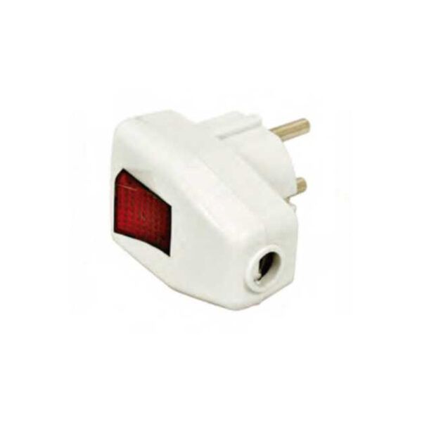 CLAVIJA SCHUKO CON INTERRUPTOR 16A 250V