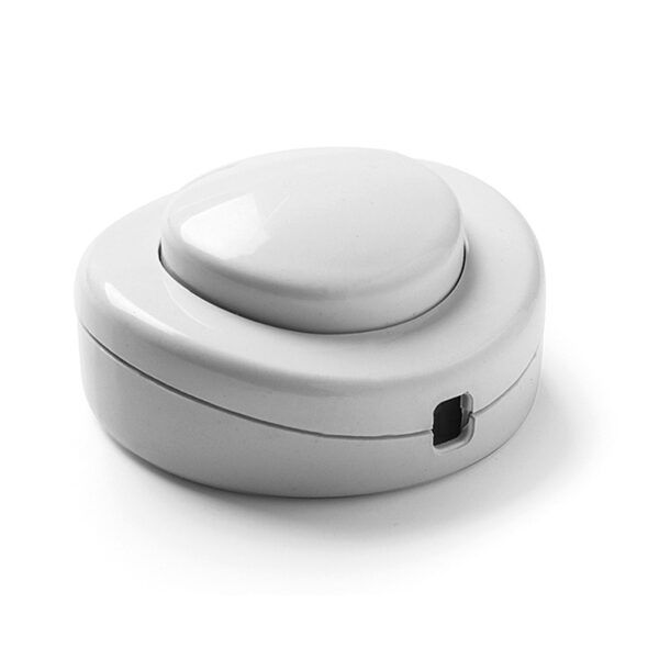 Interruptor de pie (2A-250V) blanco