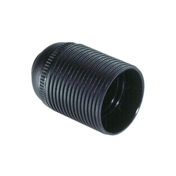 PORTALAMPARAS ROSCA E27 NEGRO