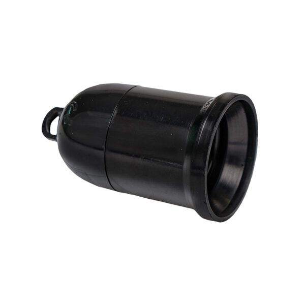 PORTALAMPARAS OBRA E27 NEGRO