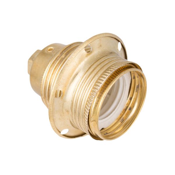 PORTALAMPARAS METAL E27 D.ARANDELA LATON