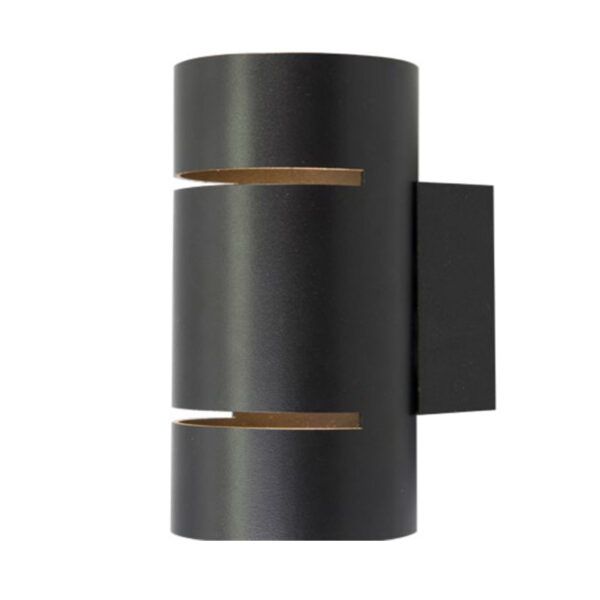 Aplique interior decorativo redondo 1xG9 UP/DOWN IP20 negro 160x80MM