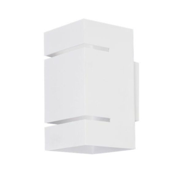 Aplique interior decorativo cuadrado 1xG9 UP/DOWN IP20 blanco 160x80MM
