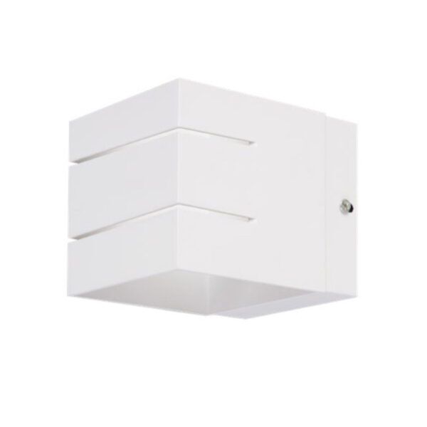 Aplique interior decorativo cuadrado 1xG9 UP/DOWN IP20 blanco 100x80MM
