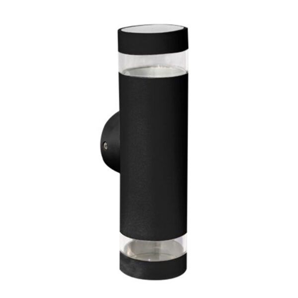 Aplique interior/exterior circular PVC negro DECO UP/DOWN LED integrado Switch 3CCT, 81x245x101mm, IP65, 60º,18W 1600Lm