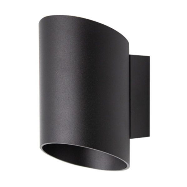 Aplique interior decorativo redondo 1xG9 UP/DOWN IP20 negro 100x80MM