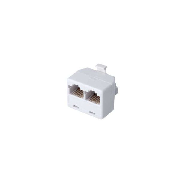 ADAPTADOR DOBLE TELF 1MACHO-2HEMBRAS