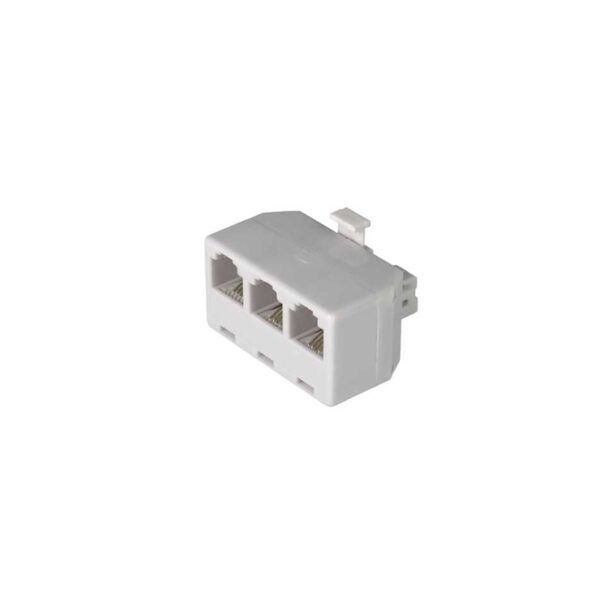 ADAPTADOR TRIPLE TELF 1MACHO-3HEMBRAS