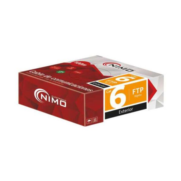 CABLE PARA DATOS FTP EXTERIOR CAT6 NEGRO R/100