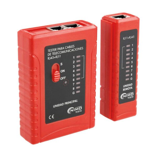 TESTER CONEXIONES MODULARES RJ11,RJ12,RJ45