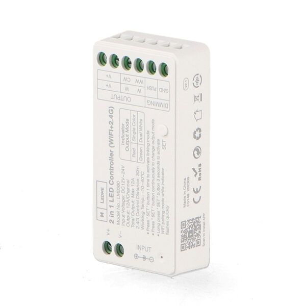 CONTROLADOR TIRA LED WIFI MONOCOLOR Y CCT