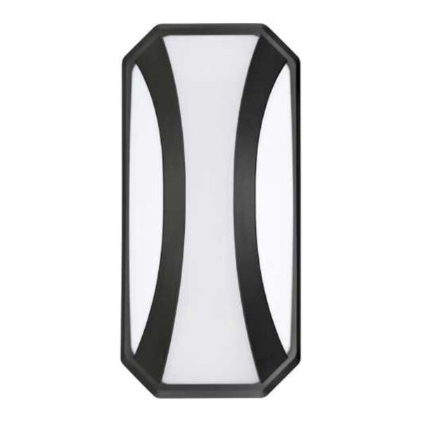 Aplique pared TANGO policarbonato negro; LED 24W; Exterior IP65; 1800Lm; 4000k
