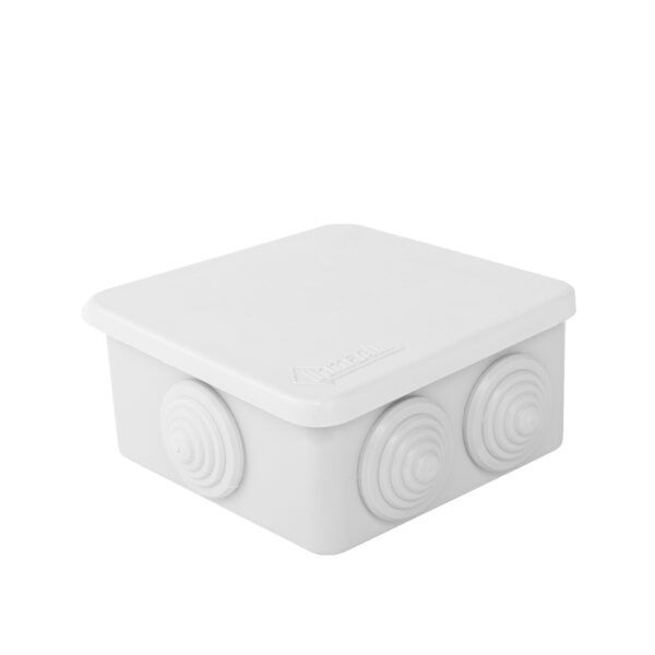 Caja estanca plexo con conos superficie; tapa presión 180x80x40