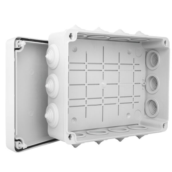 Caja estanca plexo con conos superficie; tornillos 1/4 de vuelta 325x275x120