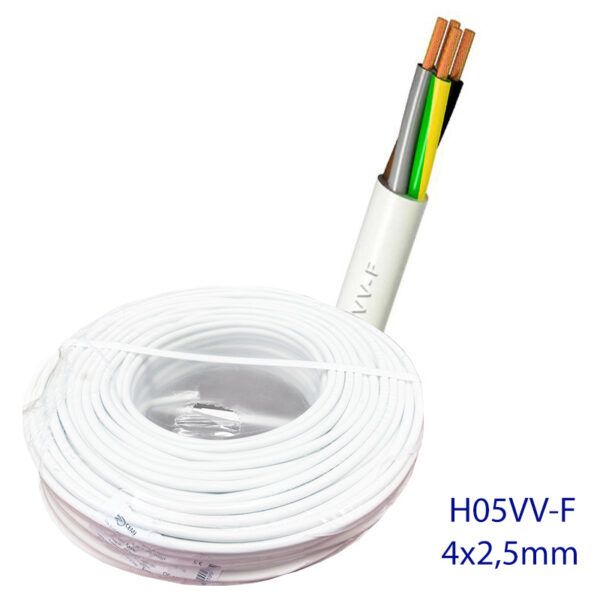 Manguera eléctrica 4x2,5mm² H05VV-F  R/100mtr