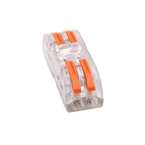 Regleta conexión rápida para cable eléctrico; 2 polos; 4mm