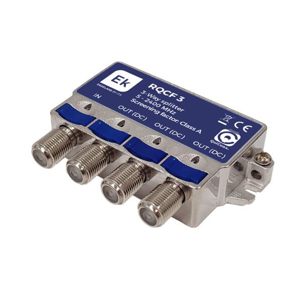 Repartidor 5-2400Mhz Quicoax 1 Entrada 3 Salidas