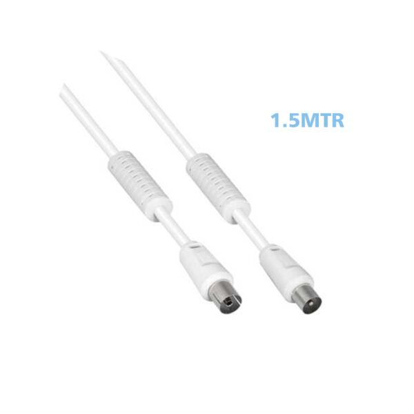 CONEXION TV M-H CON FERRITAS 1.5MTR BLC