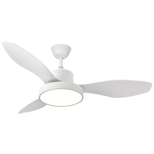 Ventilador de techo LED Ø122 con 3 aspas; motor DC; decorativo ARIAL; 48W; blanco CCT
