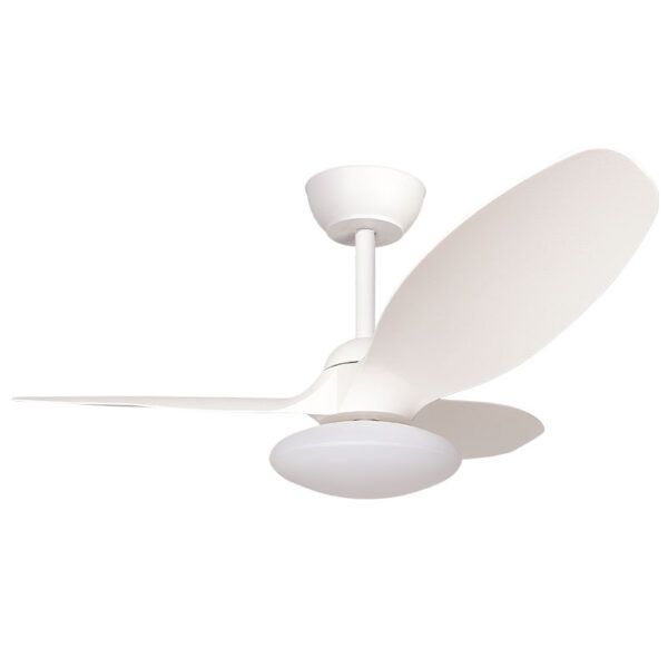 Ventilador de techo LED Ø80 con 3 aspas; motor DC; decorativo ANTIC; 24W; blanco CCT